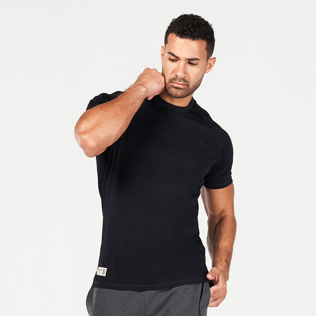 Golden Era Raglan Muscle Tee - Black